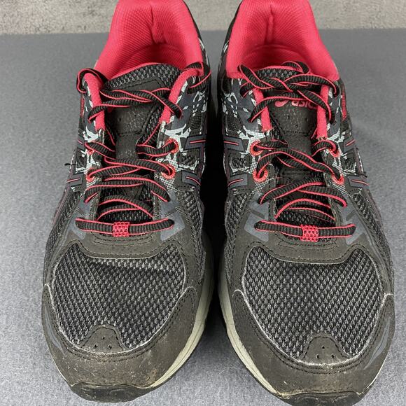 ASICS Gel Venture 6 Shoes Mens Size 9.5 Black Red Trail Running Sneakers T7G6N main image 14
